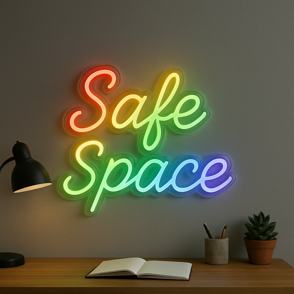 Rainbow Custom Text Neon Sign