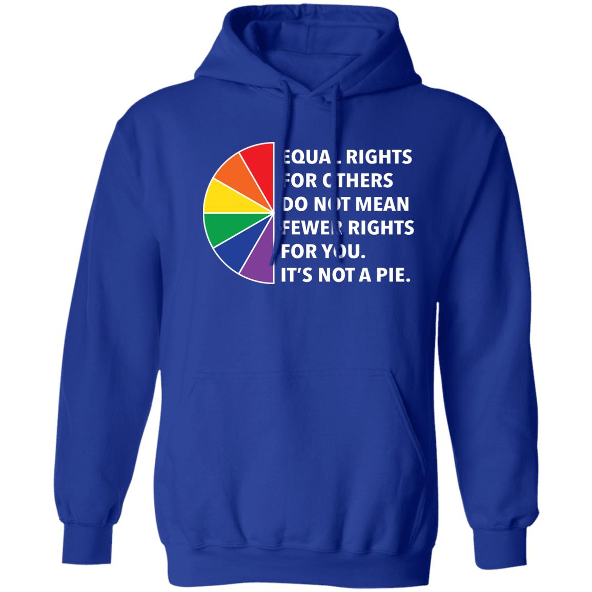 blue pullover hoodie equal rights