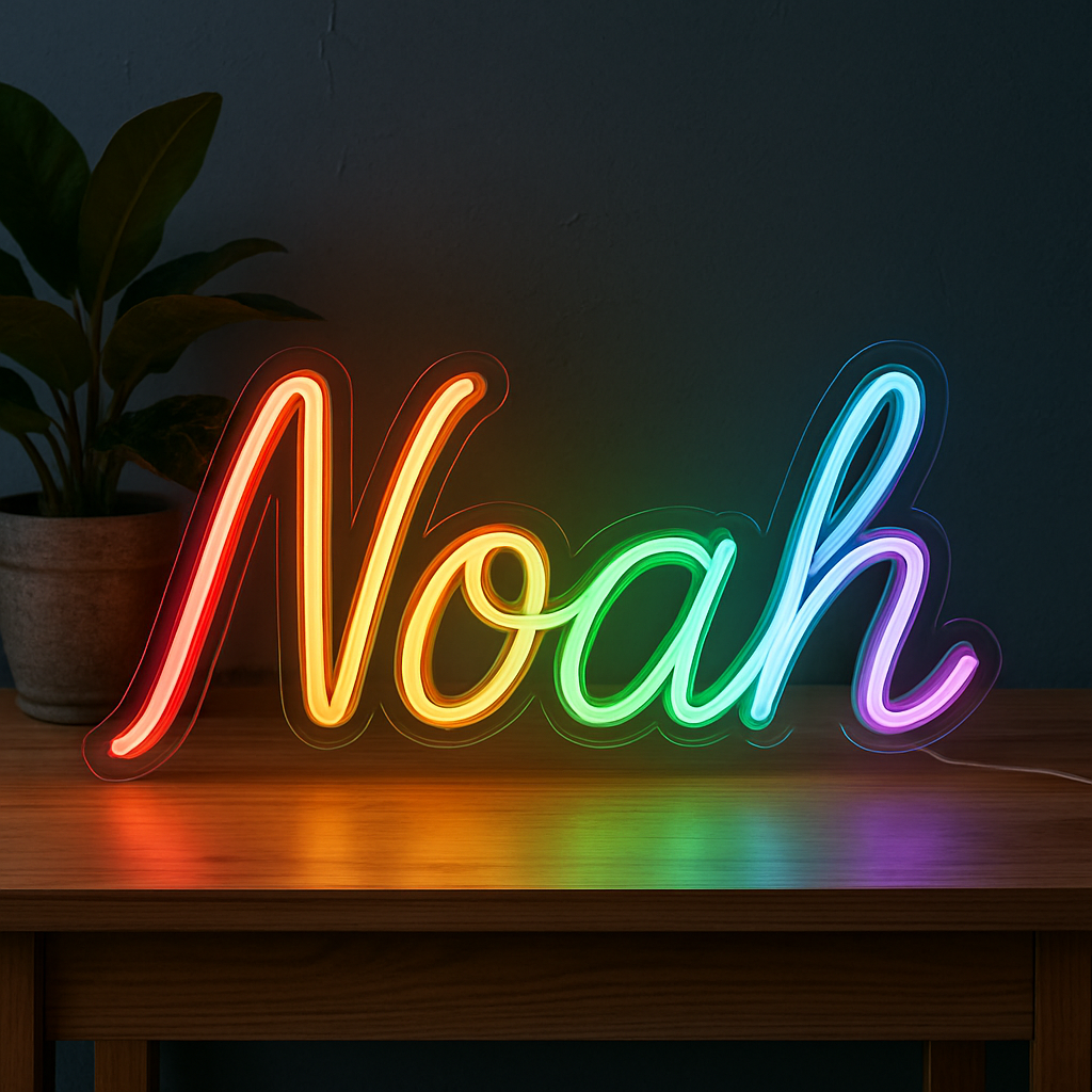 Rainbow Custom Text Neon Sign