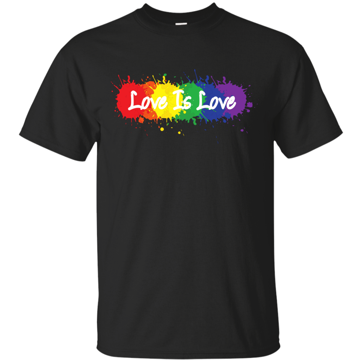 "Love is Love" black T Shirt for men LGBT Pride Equality tshirt for men