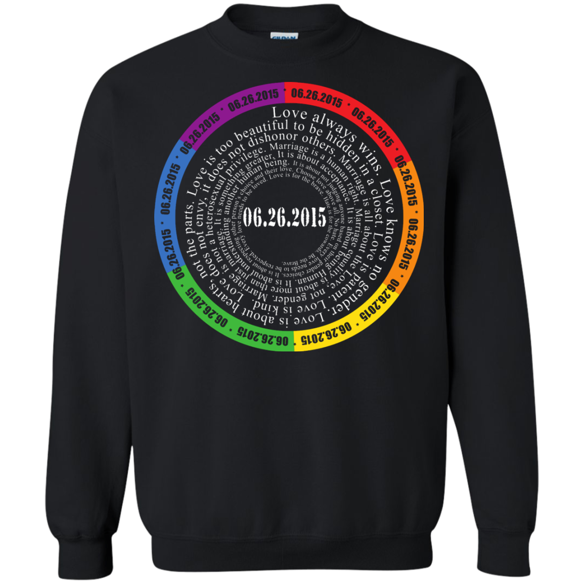 The "Pride Month" Special Shirt LGBT Pride unisex black sweatshirt