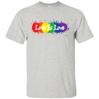 "Love is Love" grey T Shirt for men LGBT Pride Equality tshirt for men