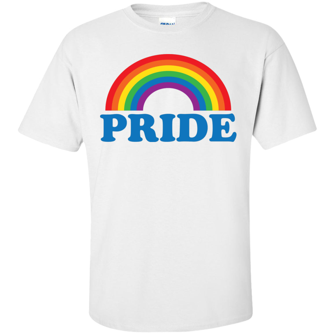 Rainbow Gay Pride white color half sleeves T Shirt for men