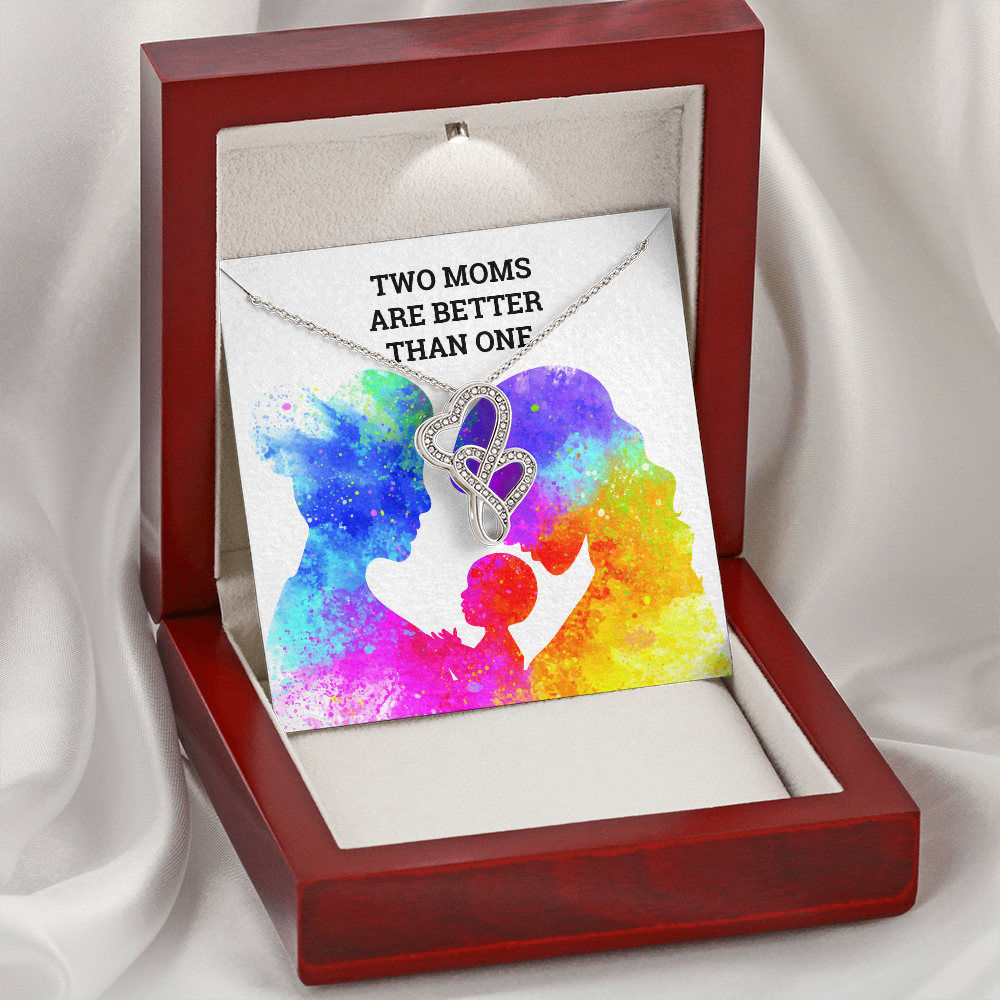 Two Moms Are Better Than One Necklace for Gay Moms | LGBT Mom