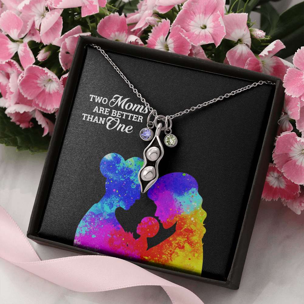 Peas In A Pod Beautiful Moms Necklace for Gay Mom