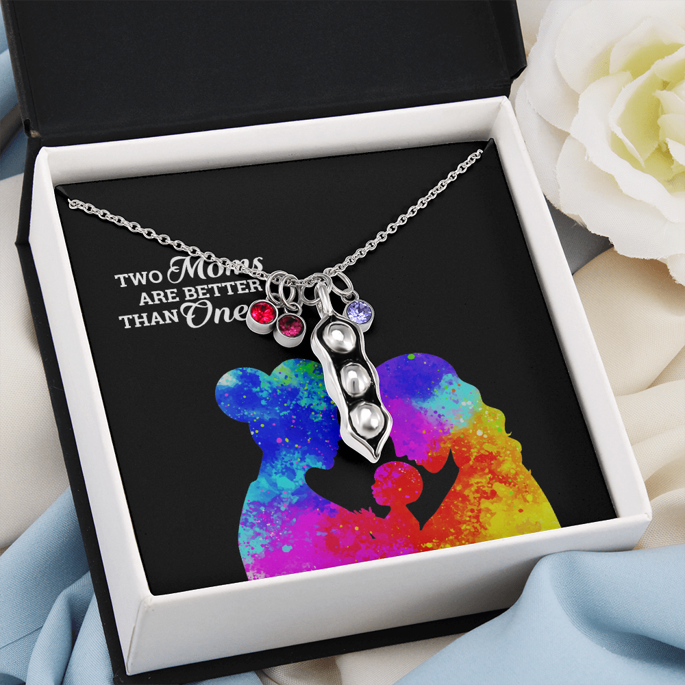 Peas In A Pod Beautiful Moms Necklace for Gay Mom