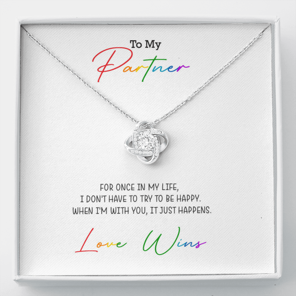Love Knot Necklace for your Partner | Love Wins Necklace