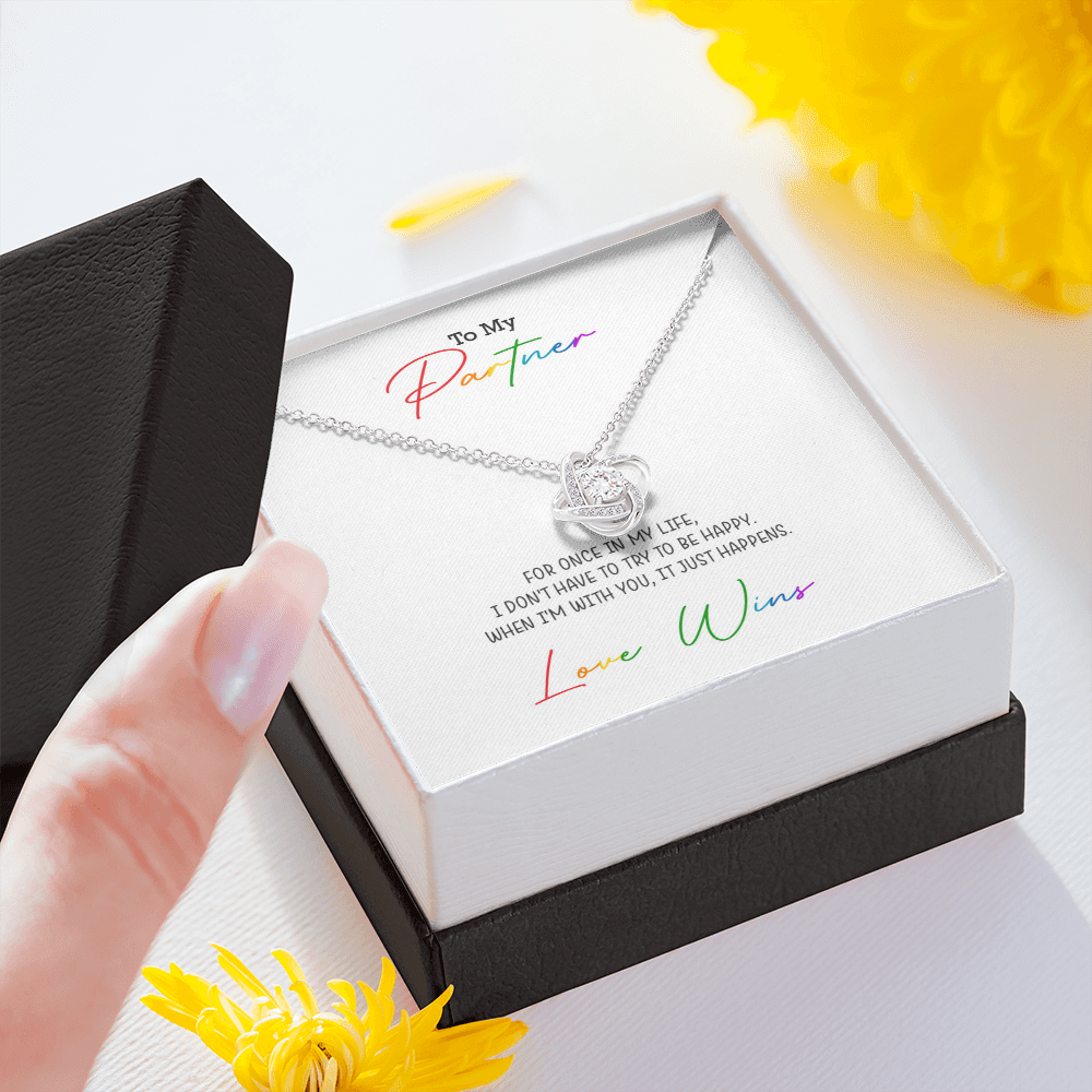 Love Knot Necklace for your Partner | Love Wins Necklace