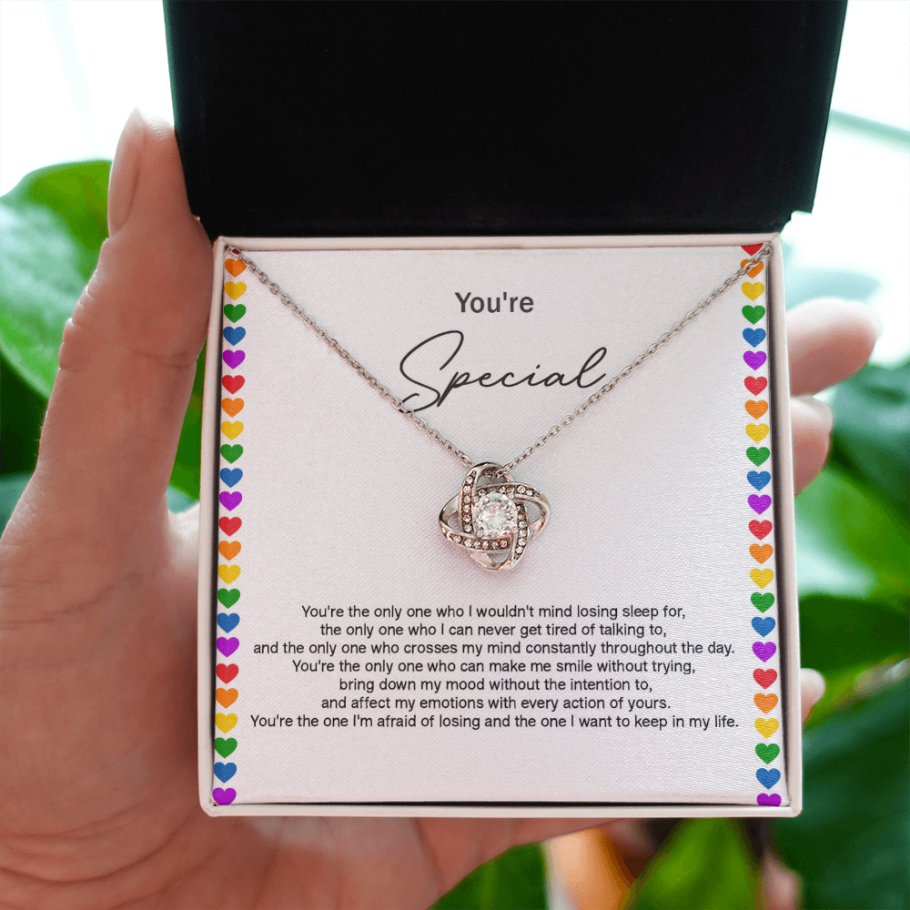 Love Knot Necklace for someone Special In Your Life