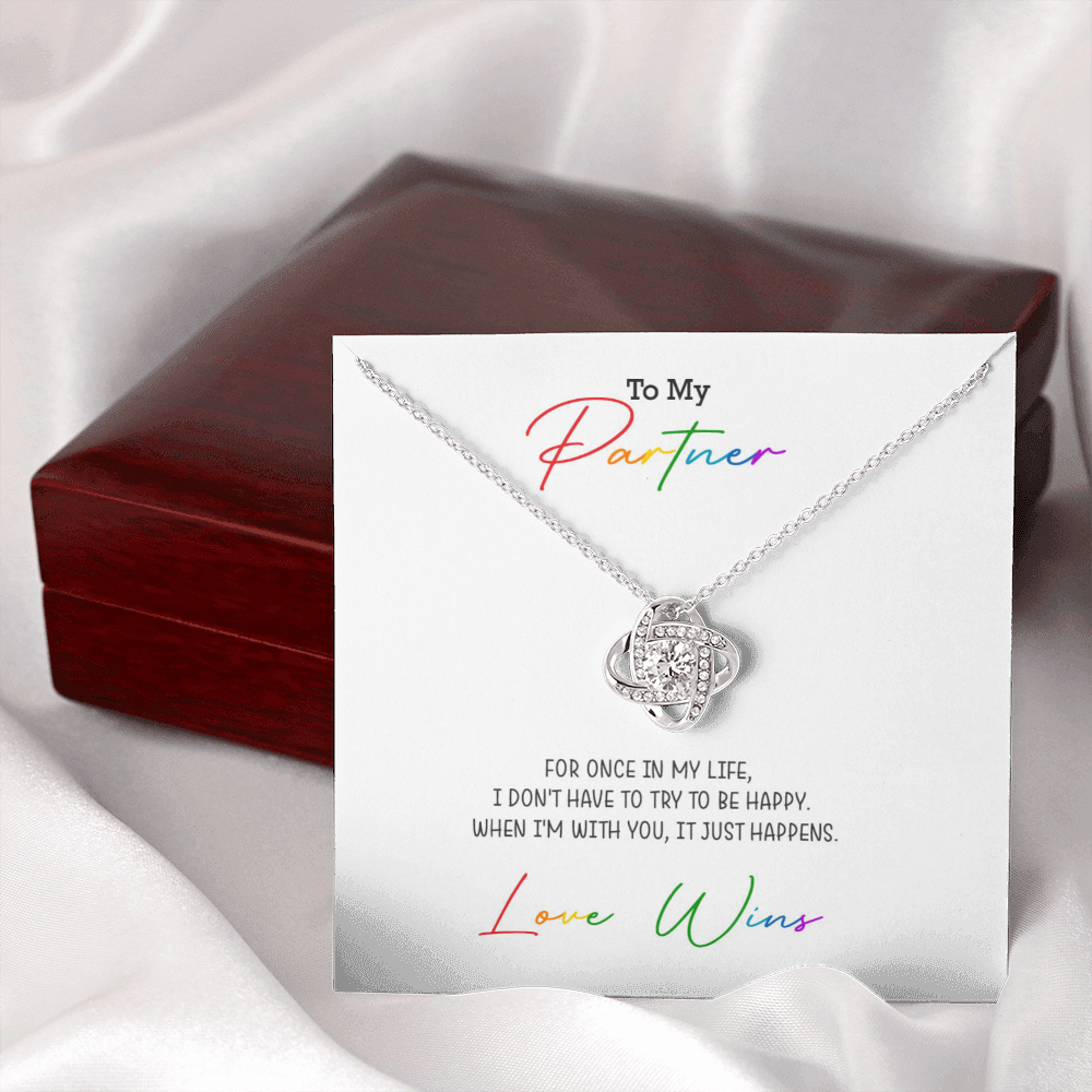 Love Knot Necklace for your Partner | Love Wins Necklace