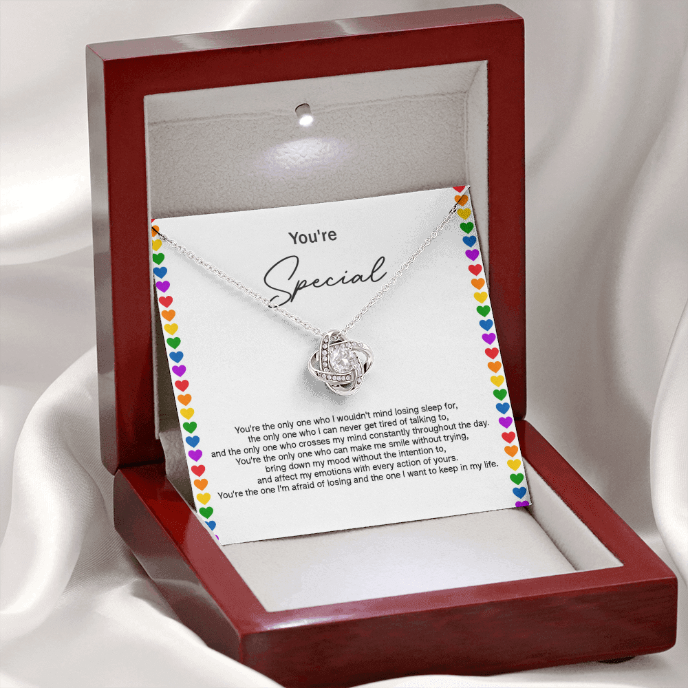 Love Knot Necklace for someone Special In Your Life