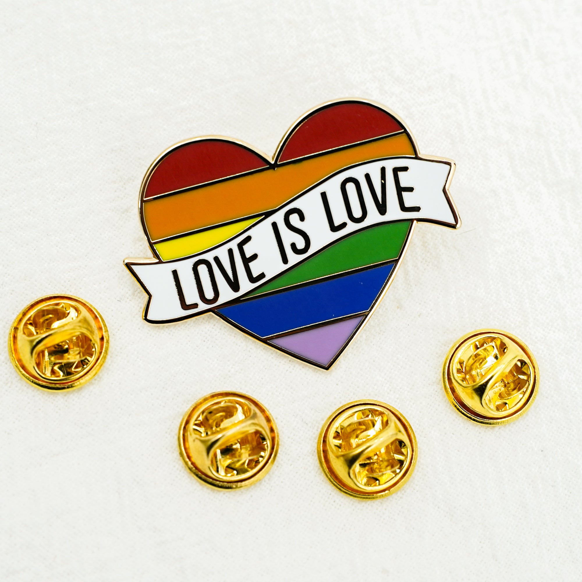 Love is Love Rainbow Enamel Pin