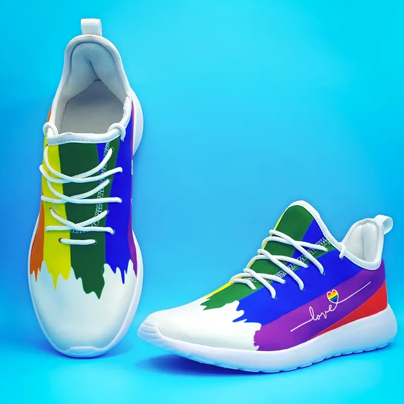 Rainbow Pride Men's Love Breathable Casual Shoes Sneakers
