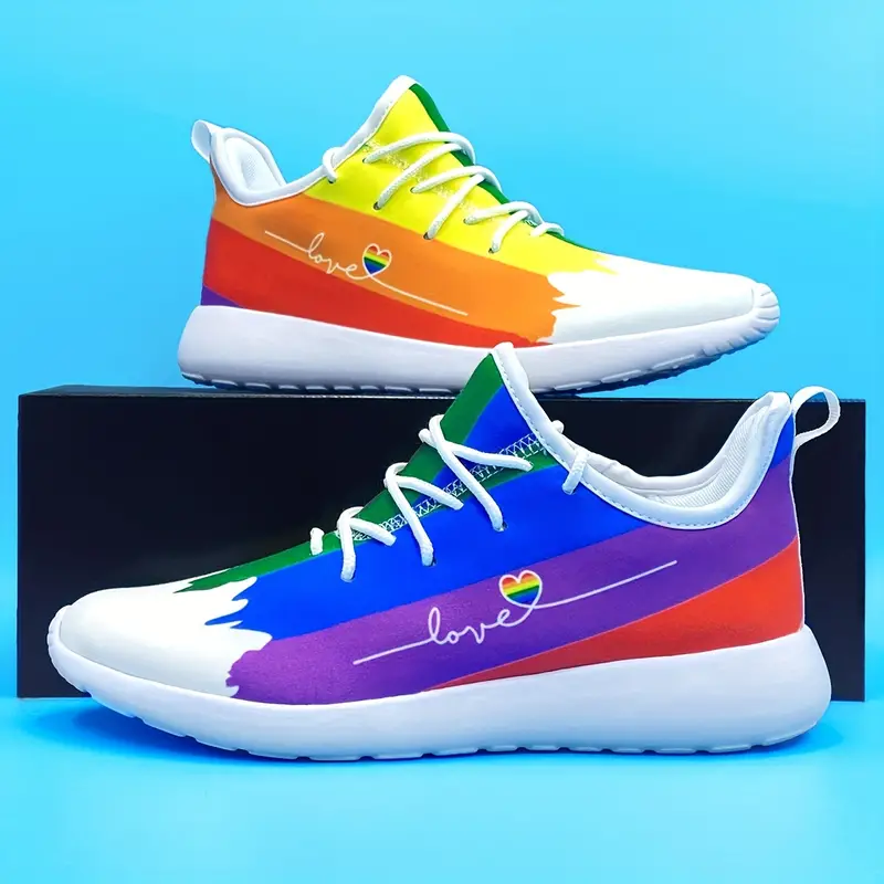 Rainbow Pride Men's Love Breathable Casual Shoes Sneakers