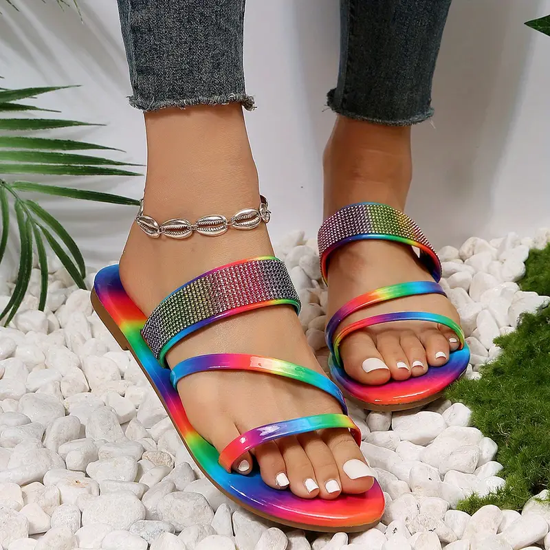 Rainbow Pride Women's Flat Slides