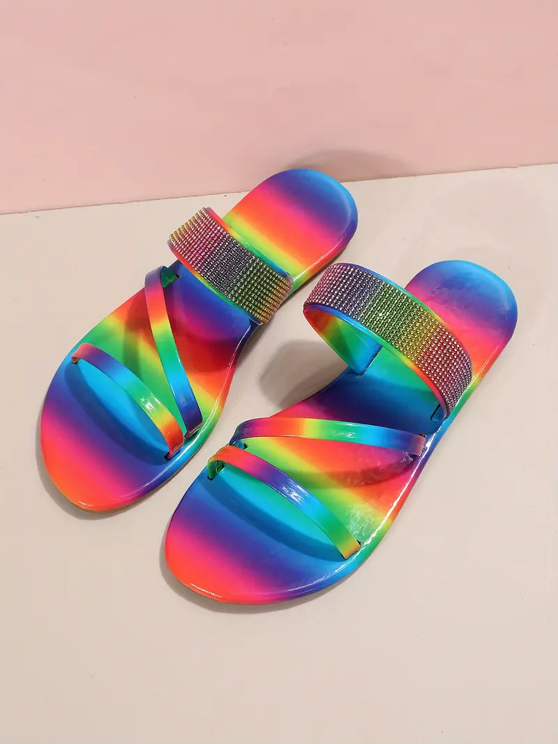 Rainbow Pride Women's Flat Slides