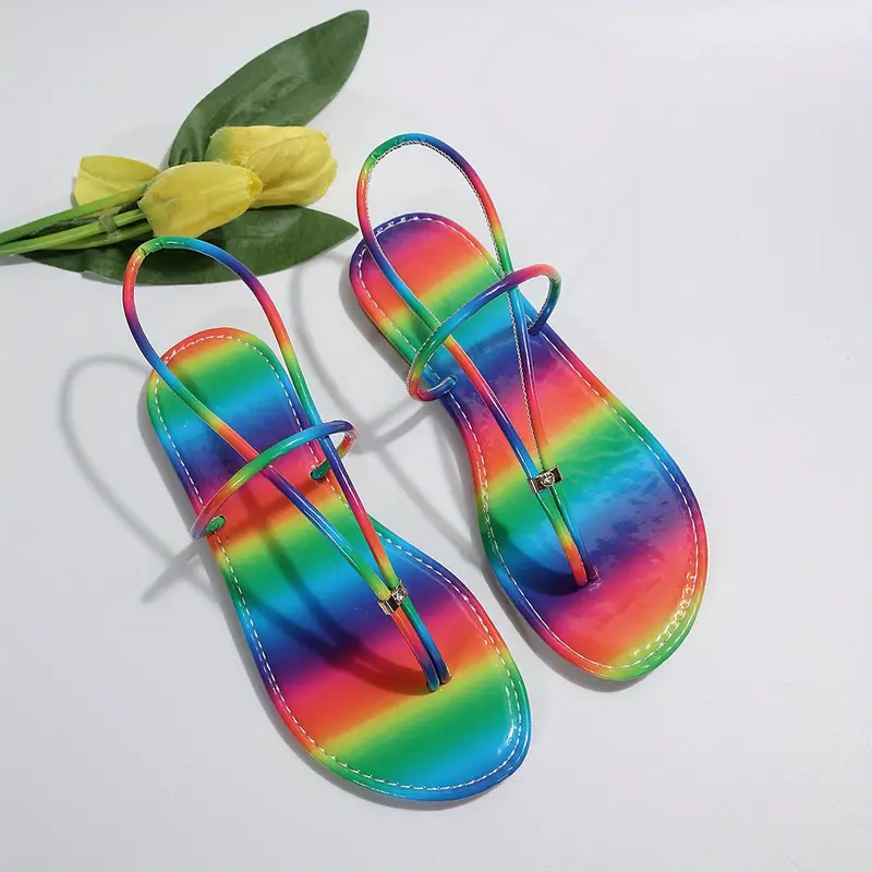 Rainbow Pride Premium Women's Flat Sandals