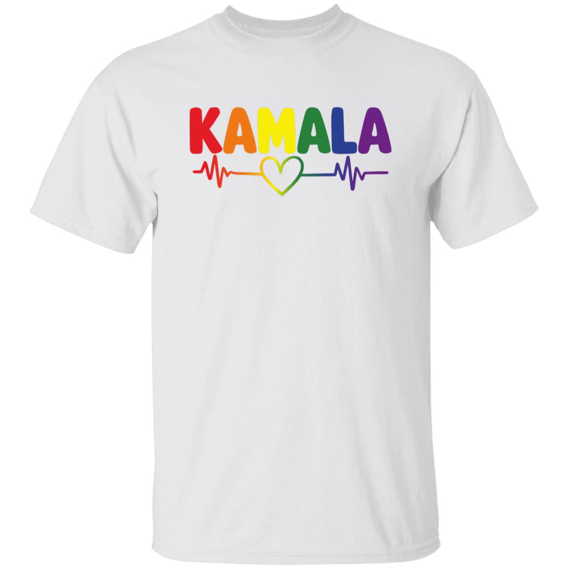 Kamala Rainbow Heartbeat Pride Shirt & Hoodie