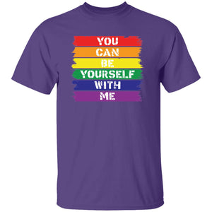pride theme purple t-shirt 