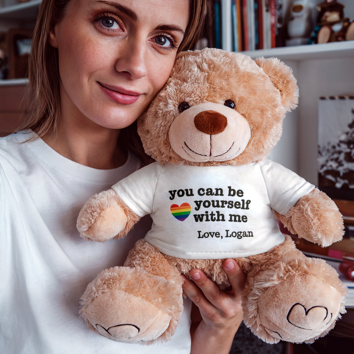 You can be yourself with me - Plush Teddy Pride Gift