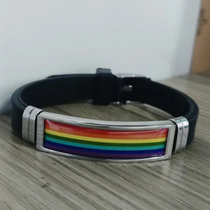 Statement Rainbow Bracelet for LGBTQ Equality