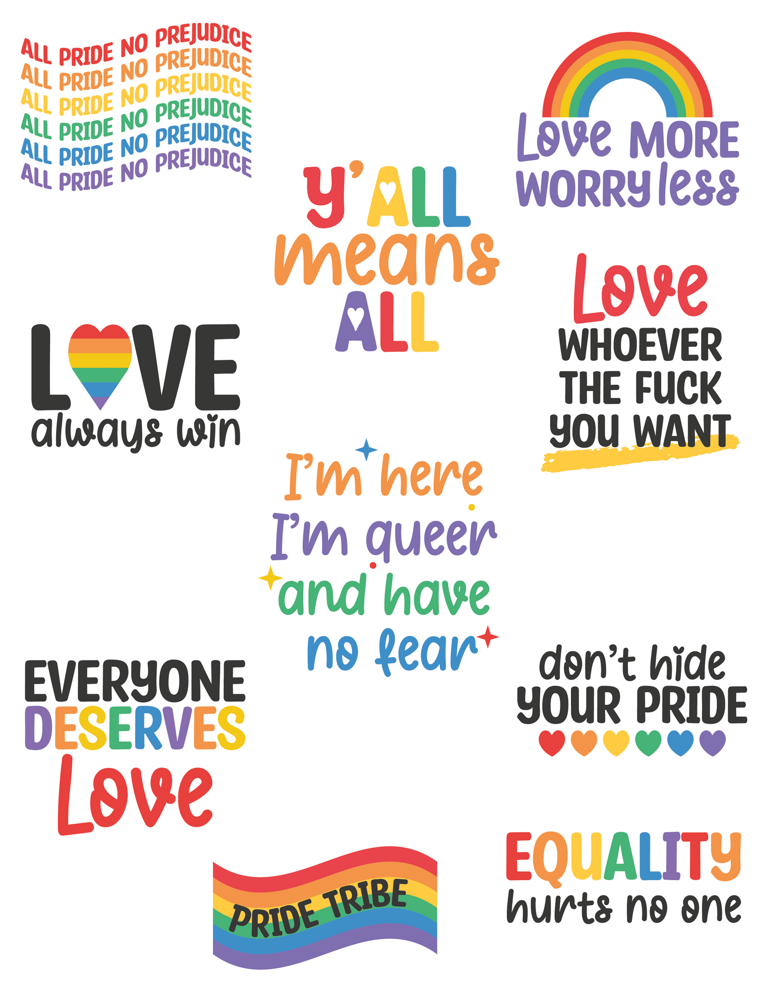 Pride Sticker Bundle (35 Stickers) - MYPRIDESHOP