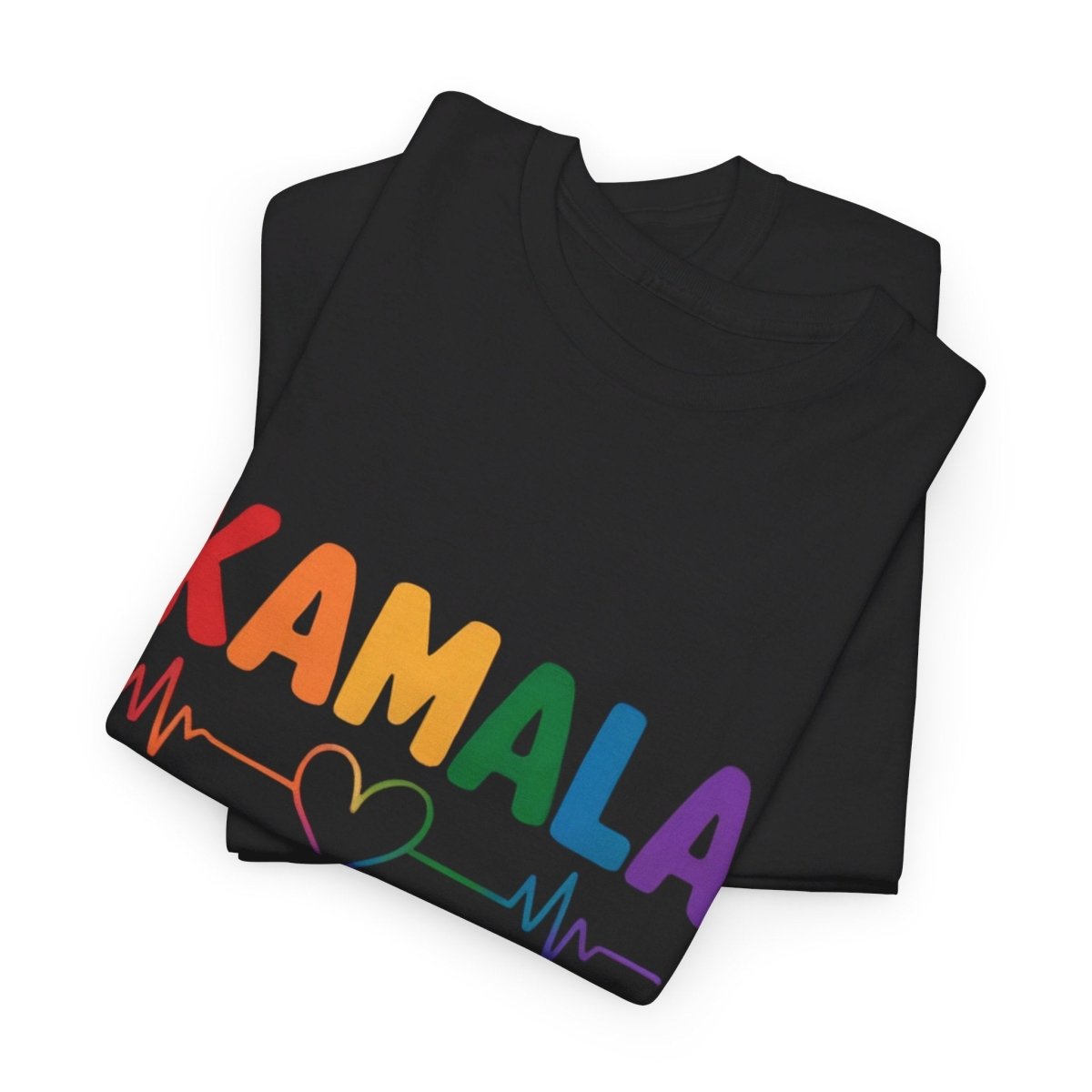 Kamala Rainbow Heartbeat Pride Shirt & Hoodie