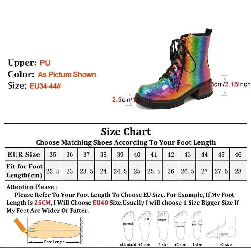 Rainbow Leather Boots - Stride with Pride 🌈 - PrideBooth