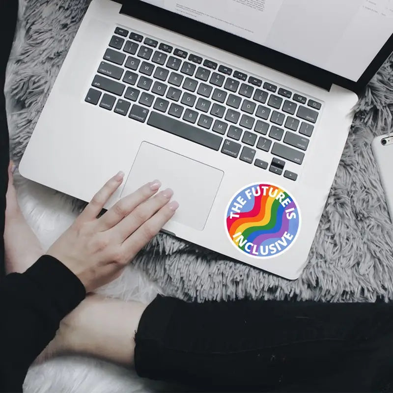 The Future Is Inclusive Pride Rainbow Sticker