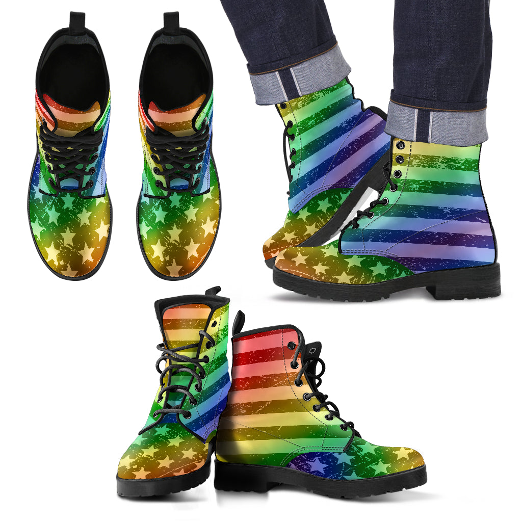 Rainbow Flag Boots