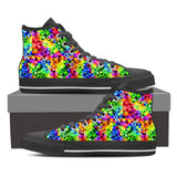 Vibrant Rainbow Canvas Shoes