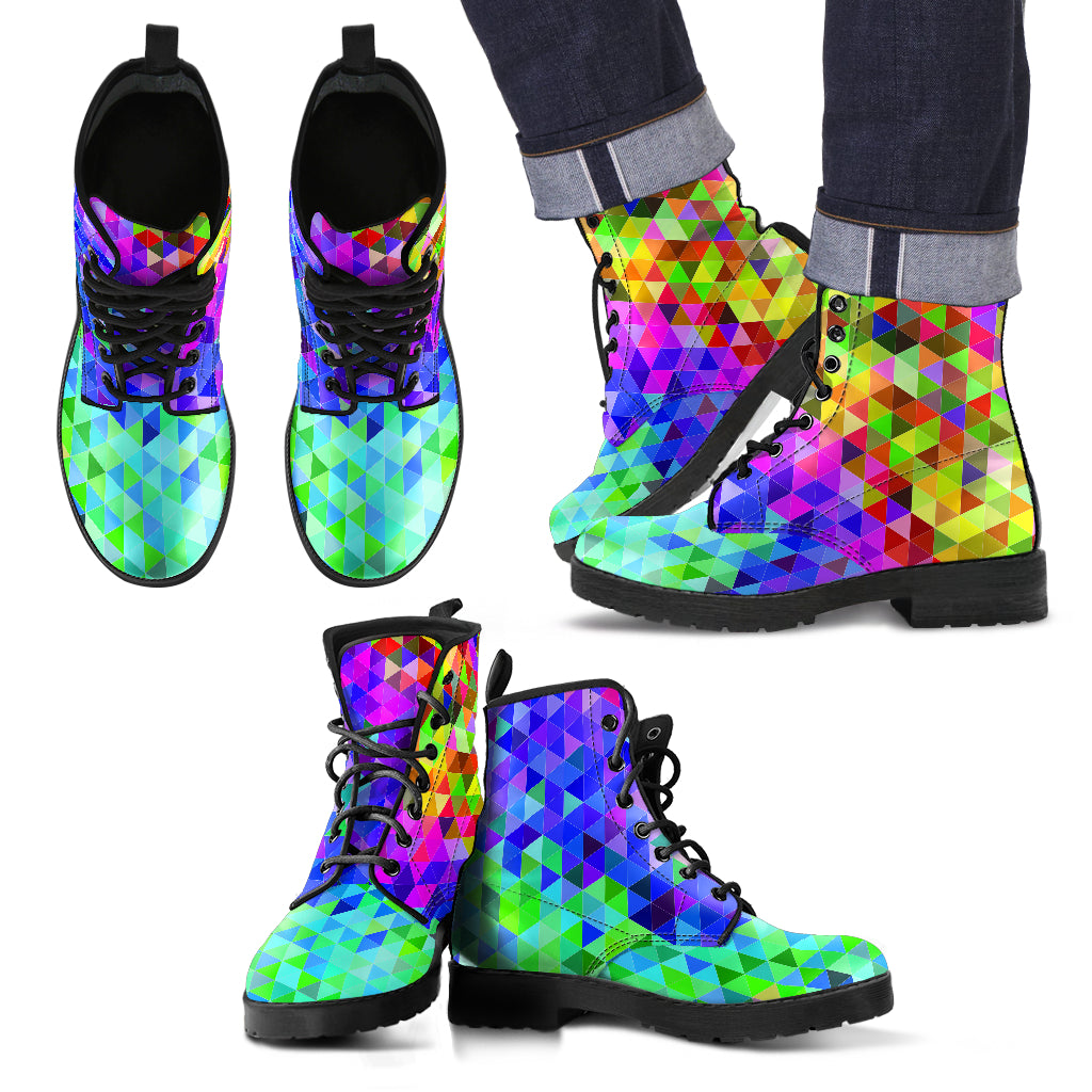 Test Vibrant Rainbow Pride Boots