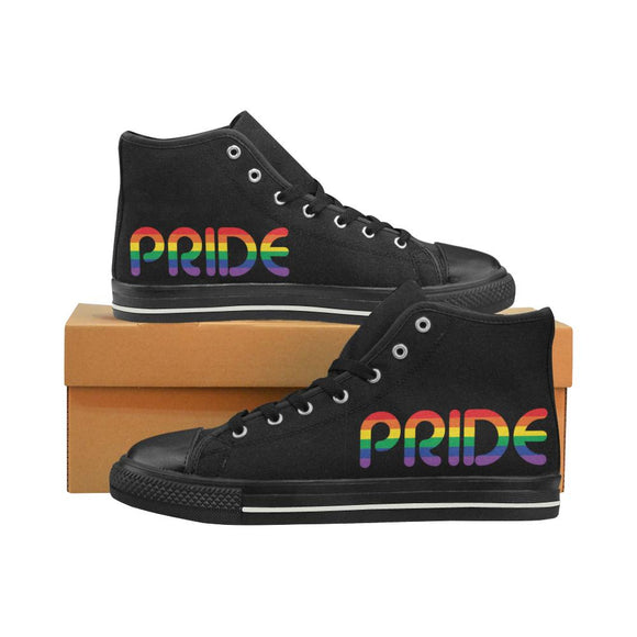 Pride high top canvas shoes