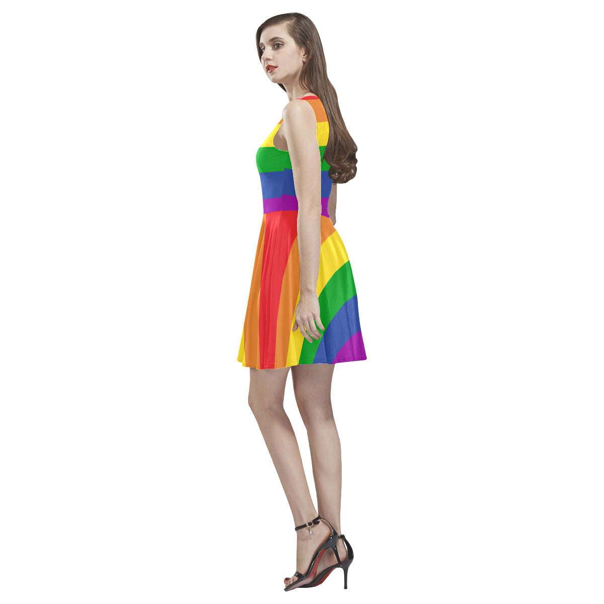 Rainbow Ladies Thea Sleeveless Skater Dress