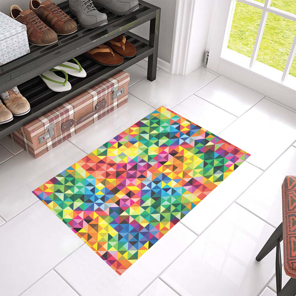 Vibrant Rainbow Door Mat