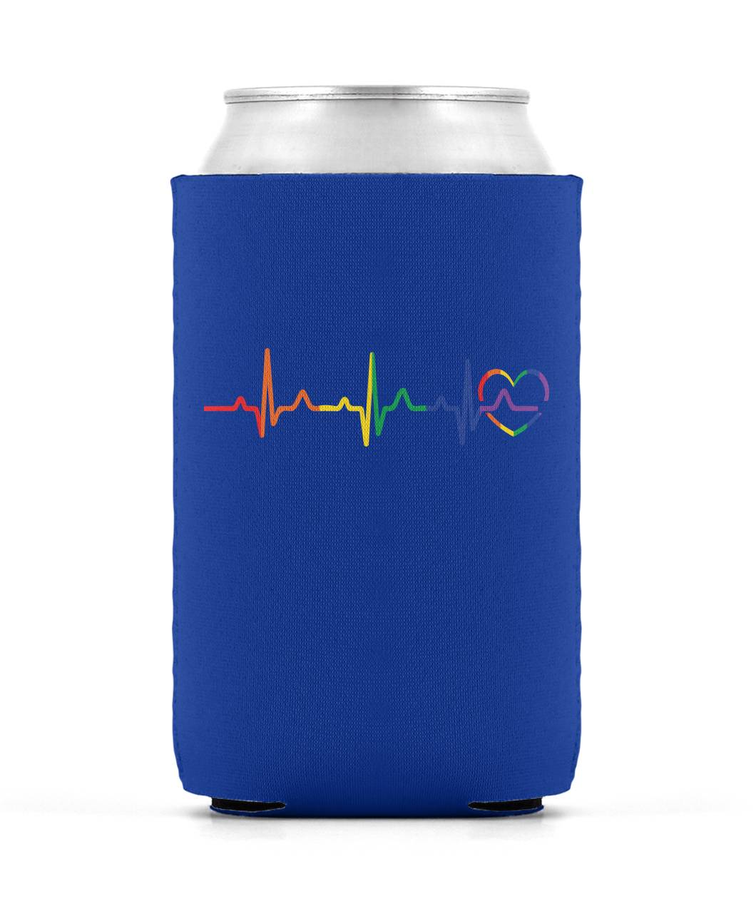 Rainbow Heartbeat Can Cooler