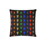 Color Custom Zippered Pillow Case 16"x16"(Twin Sides)