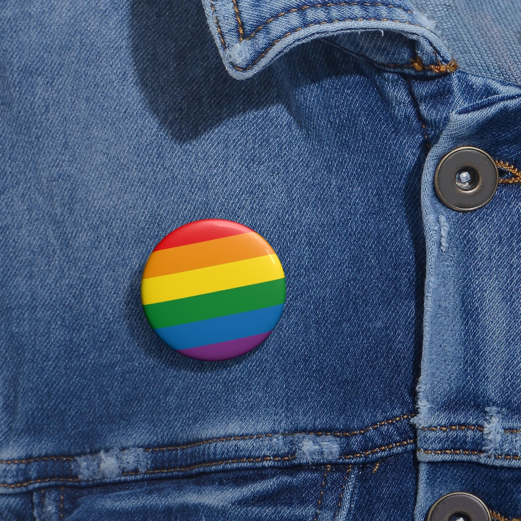 Rainbow Pin Button