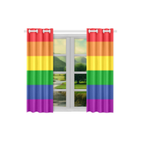 Rainbow Kitchen Curtains 2 Pieces, 1 Design