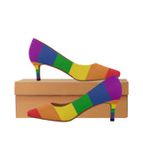 Rainbow Heels Women's Low Heel