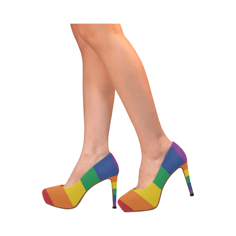 Rainbow Pride Women's High Heels