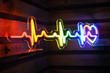 Rainbow Heartbeat Neon LED Sign - Best Pride Decor
