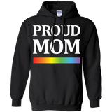 LGBT Pride "Proud Mom" Black Hoodie For Men & Women