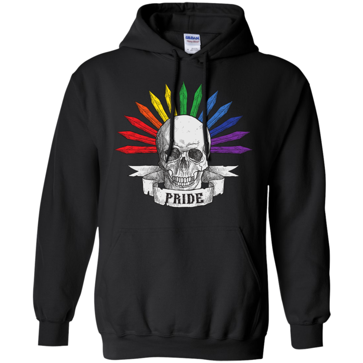 Gay Pride Halloween Skull Shirt