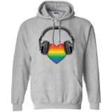 Listen to Your Heart LGBT Pride grey hoodie for men & women
