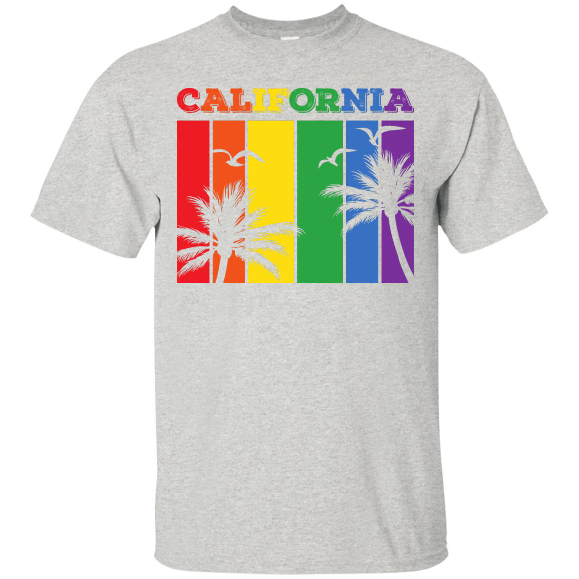 California Rainbow Strips Pride T-Shirts & Shirt