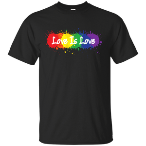  "Love is Love" black T Shirt for men LGBT Pride Equality tshirt for men