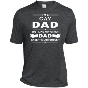 I'm a Gay Dad, just like any other Dad, dark grey tshirt for Gay Gay Pride Tshirt