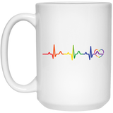 Rainbow Heartbeat Mug