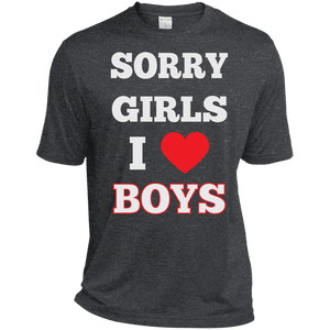 "Sorry Girls, I Love Boys" Gay Pride dark grey Tshirt for Men